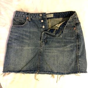 Free People denim skirt